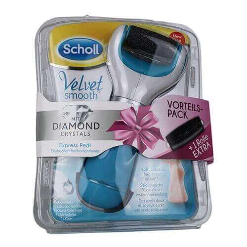 SCHOLL Velvet smooth Expr.Pedi Hornhautentf. Diamond Crystals + Extra-Rolle